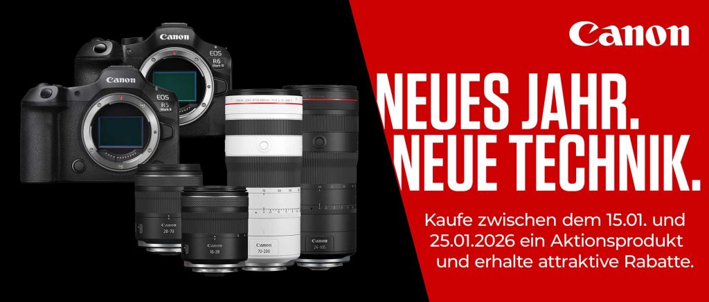 Canon Neujahrsaktion – bis zu € 600,– Sofotrabatt!