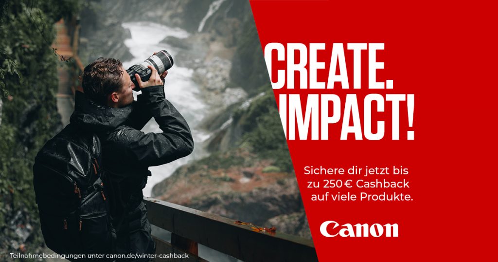 Canon Winter Aktion: Bis zu € 250,– Cashback sichern!