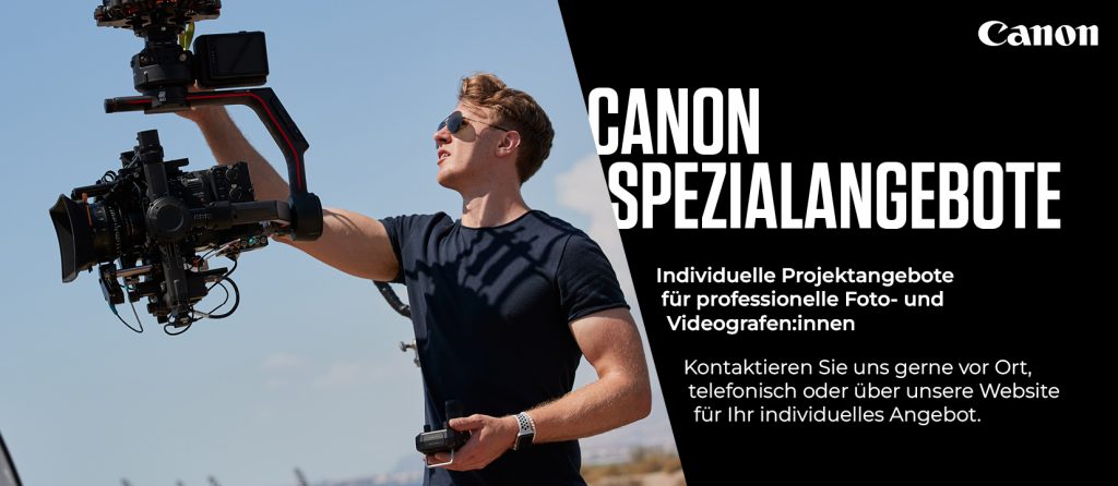 Canon Spezialangebote für professionelle Foto- und VideografInnen