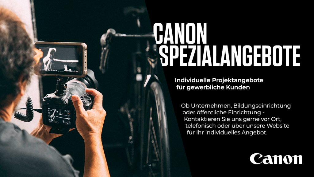 Canon Spezialangebote für gewerbliche Kundinnen und Kunden