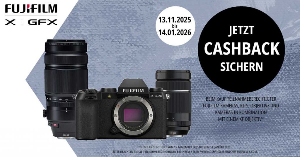 FUJIFILM X SERIE AKTION - Bis zu € 400,– Cashback!