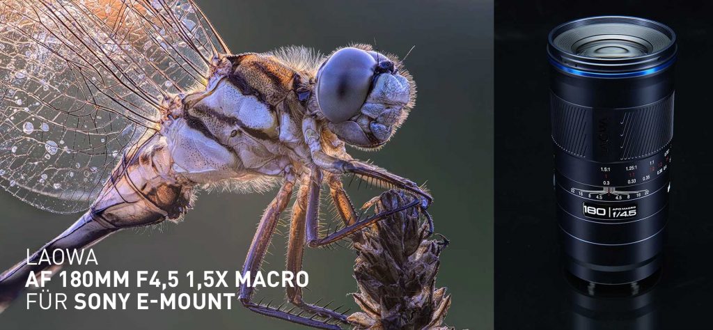 LAOWA AF 180mm f4,5 1,5X Macro für Sony FE