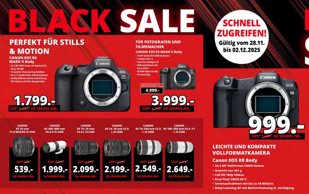 Black-Friday Canon Hämmer!