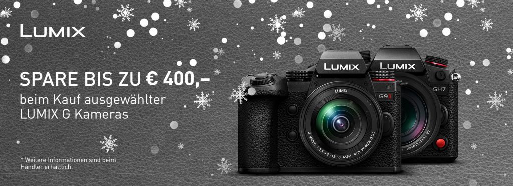 Lumix Winteraktion: Bis zu € 400,– Sofortrabatt auf Lumix G-Kameras!