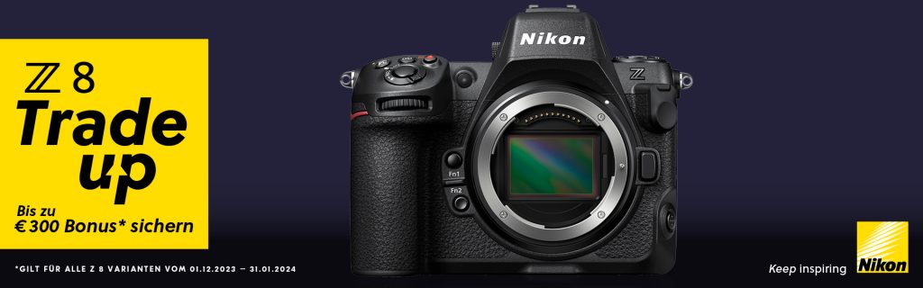 Nikon Z 8 Trade-Up Aktion – Jetzt € 300,– Sofortrabatt sichern!