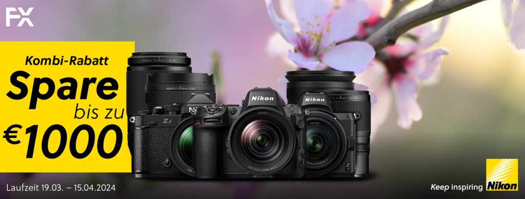 Nikon Kombi-Rabatt: Spare bis zu € 1.000,–