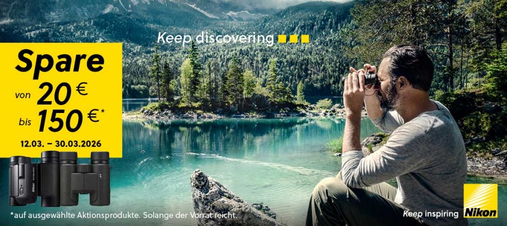 Nikon Frühjahr Sofort-Rabatt-Aktion Ferngläser – bis zu € 150,– Sofortrabatt!