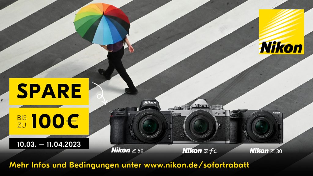 Nikon DX-Promotion: Bis zu € 100,– sparen!