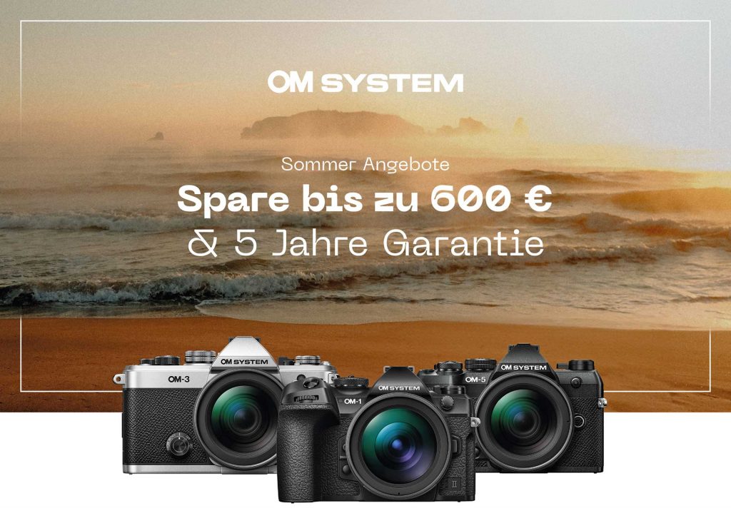 OM-System Sommer-Aktion – bis zu € 600,– Cashback!