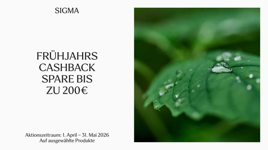 SIGMA Frühlings Cashback Aktion – Bis zu € 200,– Cashback!