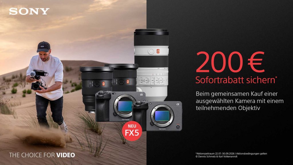 Sony Video When-Bought-With Aktion – Jetzt € 200,– sichern!