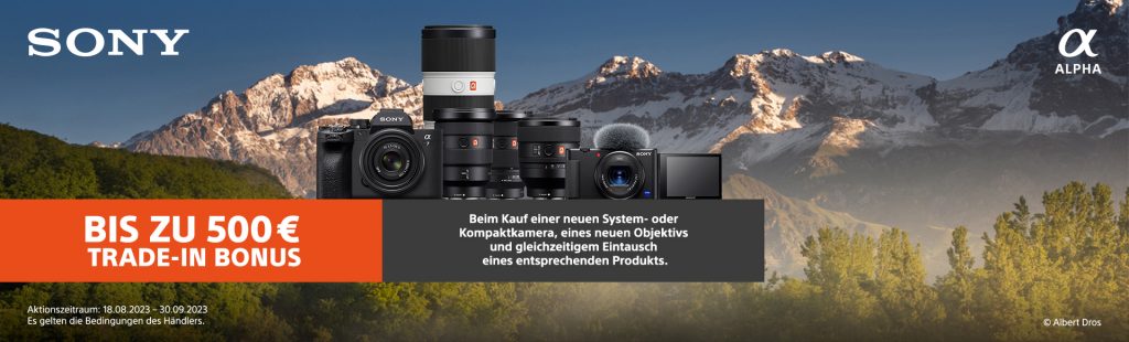 Sony DI Trade-In Aktion – Bis zu € 500,– sparen!