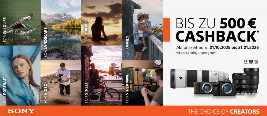 Sony Winter Aktion – Bis zu € 500,– Cashback!