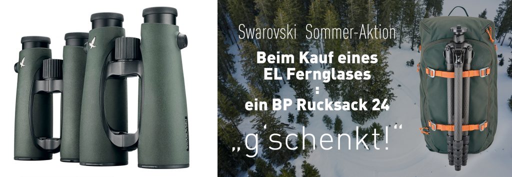 Beim Kauf eines Swarovski EL Fernglases – ein BP Rucksack 24 „g‘schenkt!“