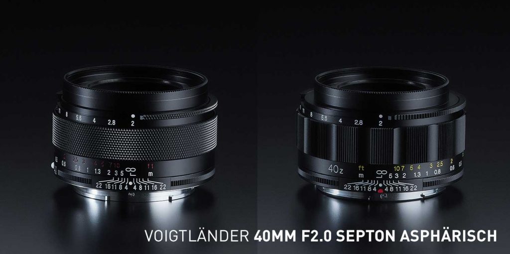 Voigtländer 40mm F2.0 SEPTON asphärisch für Sony E- und Nikon Z-Mount