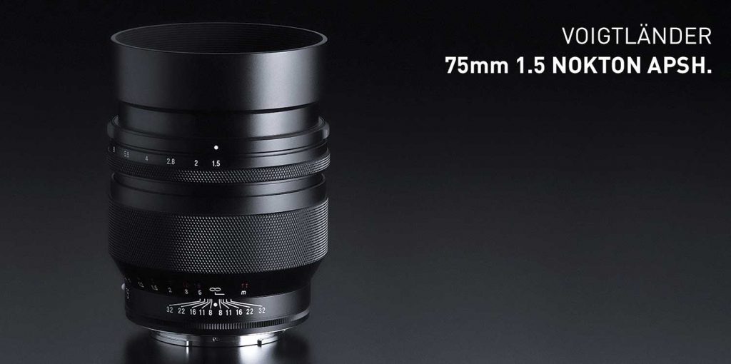 Voigtländer 75mm 1.5 Nokton APSH. für Sony E-Mount