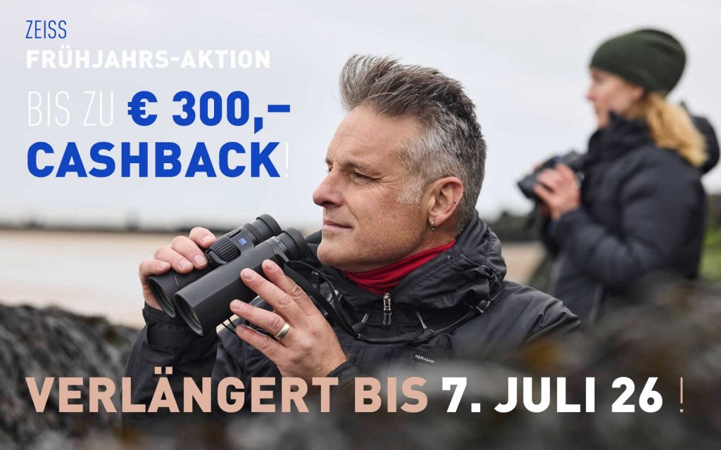 Verlängert bis 7.7.26: ZEISS Fernglas Aktion – bis zu € 300,– Cashback!